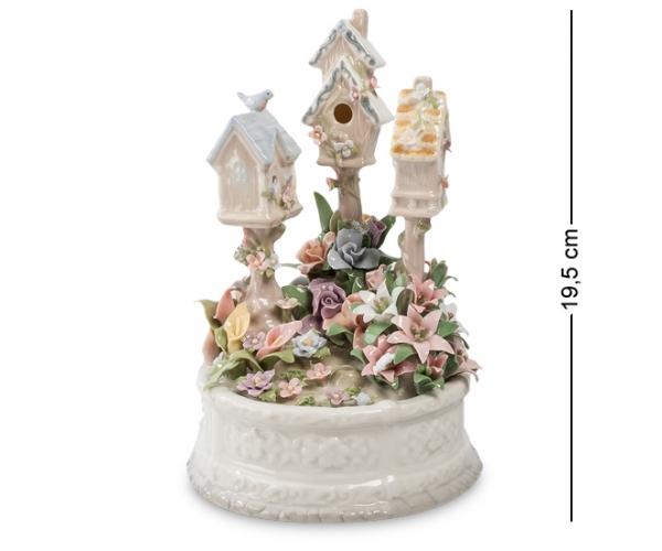 Музыкальная фигурка "Птичкин дом" 13x12,5x19,5 см., Pavone, Италия