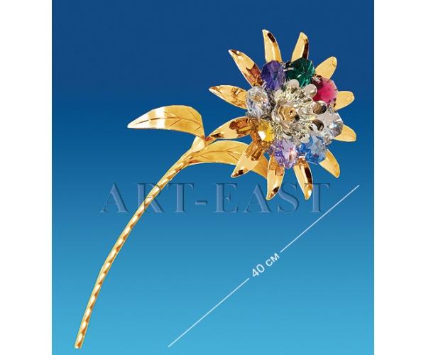 Фигурка "Цветок" 11x9x40 см., с цвет. крист. Crystal Temptations, США