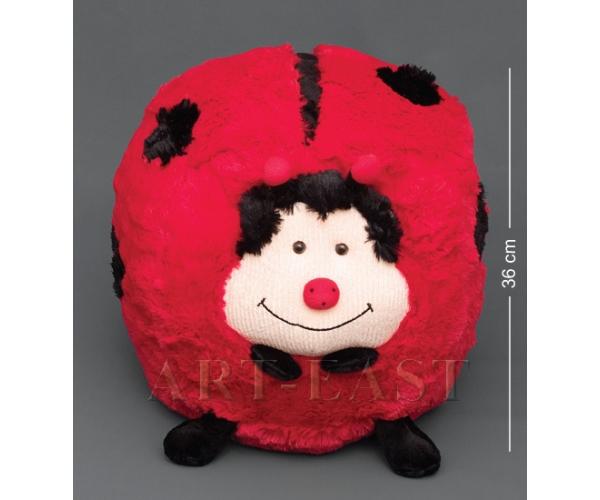 Мягкий кубик меховой "Божья Коровка" 36х36х33 см., Color Rich 