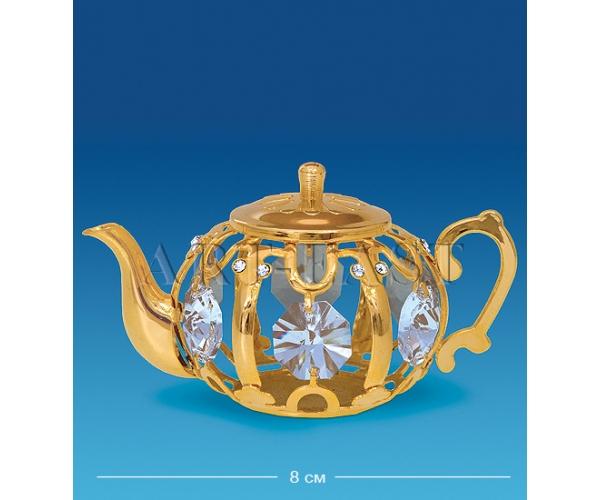 Фигурка "Чайник" 8x5,5x4,5 см., Crystal Temptations, США
