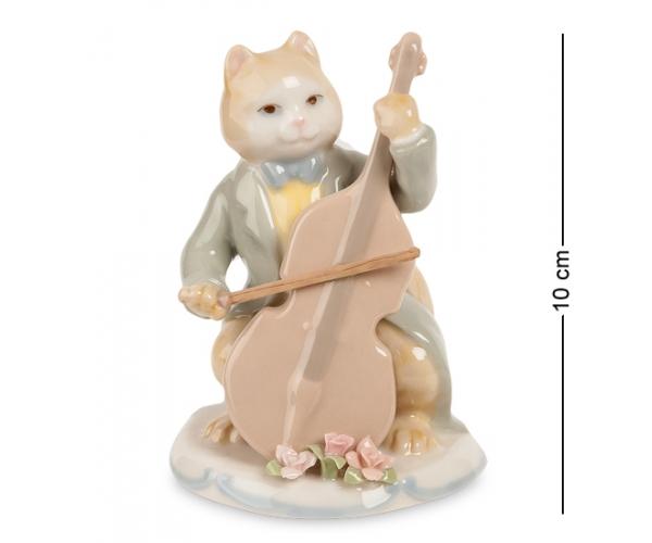 Фигурка "Кот с виолончелью" 7x6,5x10 см., Pavone, Италия