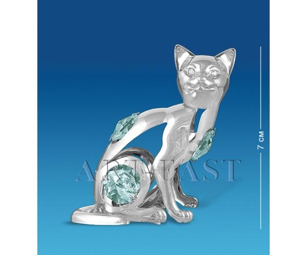 Фигурка "Кошка" 7x5x7 см., с цвет. крист. Crystal Temptations, США