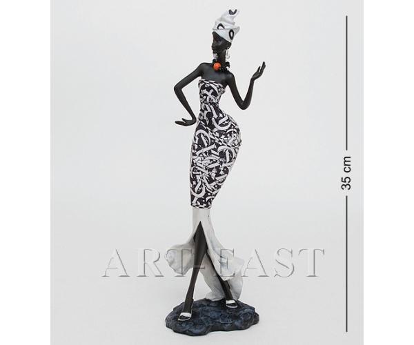 Статуэтка "Африканская леди" 9,5x11x35 см., полистоун 