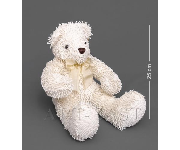 Мягкая игрушка медведь с бантиком - кремовый 40см., Color Rich 