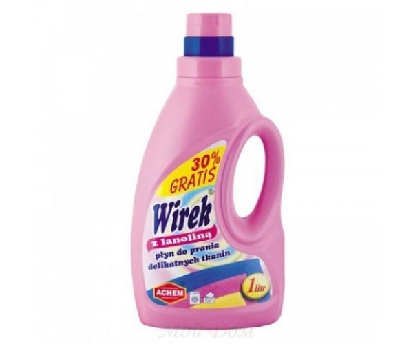 Средство для деликатной стирки  Wirek Lanolina 1 л