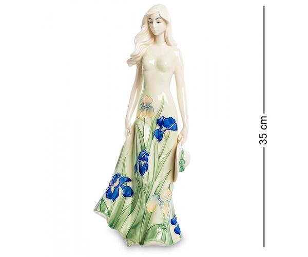 Статуэтка "Леди Ирис" 13x11,5x35 см., фарфор Pavone, Италия