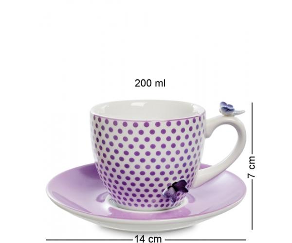 Чайная пара "ЛЕТО" 200 мл., 2 пр., фарфор Love Drinks 
