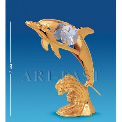 Фигурка "Дельфин на волне" 5x3x8 см., Crystal Temptations, США