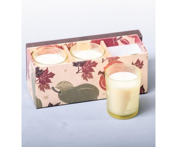 Набор из 3 свечей аром. "Сладкий крем" Serenity Candles, Австралия