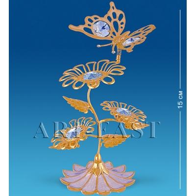 Фигурка-композиция "Бабочка на трех цветках" 8x7x15 см., Crystal Temptations, США Фигурка-композиция "Бабочка на трех цветках" 8x7x15 см., Crystal Temptations, США