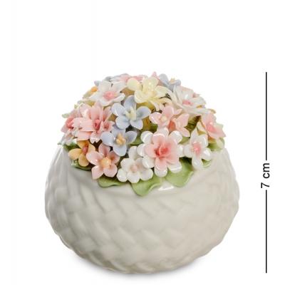 Композиция "Корзинка с цветами" 7,5x7,5x7 см., Pavone, Италия