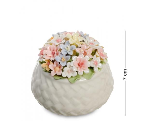 Композиция "Корзинка с цветами" 7,5x7,5x7 см., Pavone, Италия