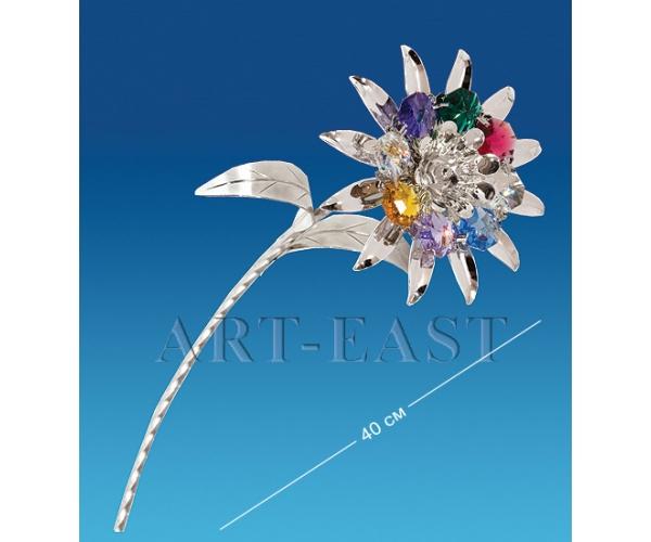 Фигурка "Цветок" 11x9x40 см., с цвет. крист. Crystal Temptations, США