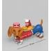 Фигурка такса "Романтический вечер", 12x4,5x7 см., полистоун SK Gifts