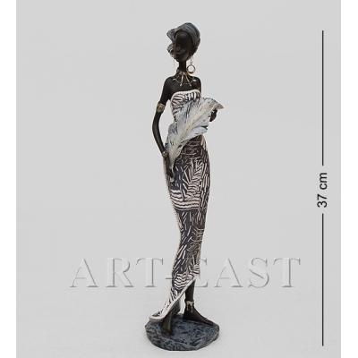Статуэтка "Африканская леди" 9,5x9x37 см., полистоун 