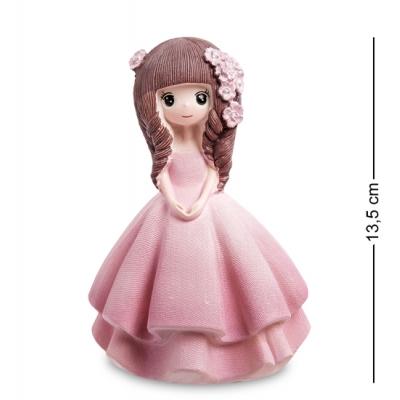 Фигурка "Девочка с цветочками", 13,5 см., полистоун