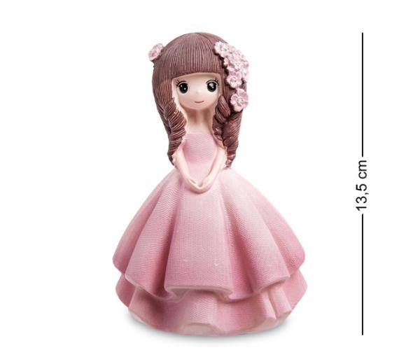 Фигурка "Девочка с цветочками", 13,5 см., полистоун