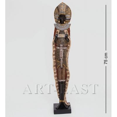 Статуэтка "Африканская леди" 11x12x75 см., полистоун 