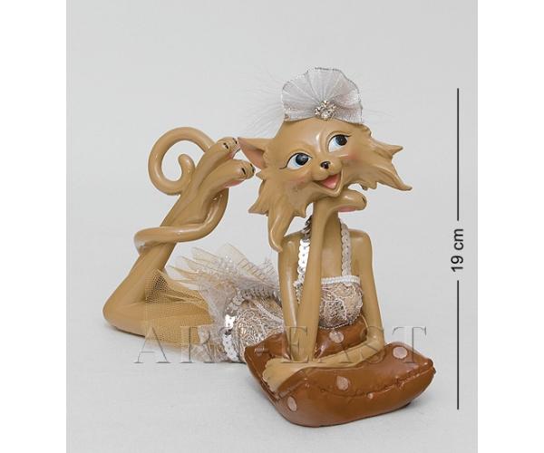 Фигурка Кошка "Невеста" 9x26x19 см., полистоун 