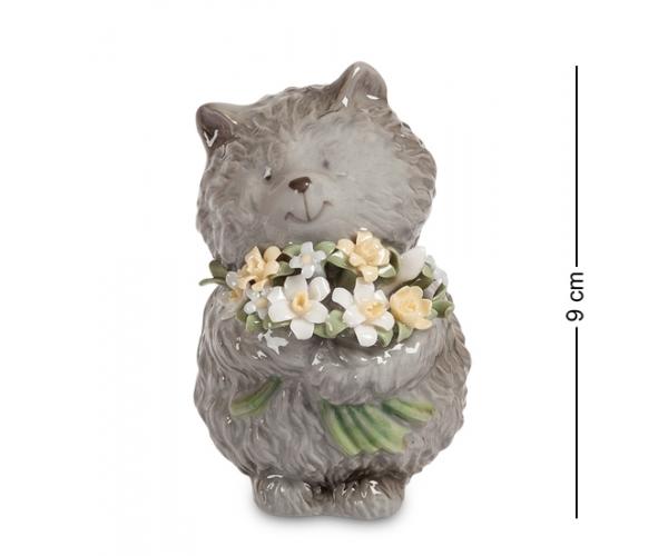 Фигурка "Котенок с букетом" 5,5x6x9 см., Pavone, Италия