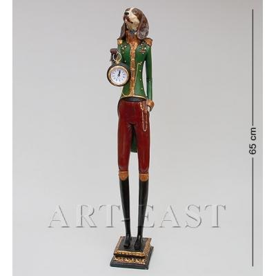 Статуэтка с часами "Бигль Нелсон", 10x11,5x65 см., полистоун Noble Style 