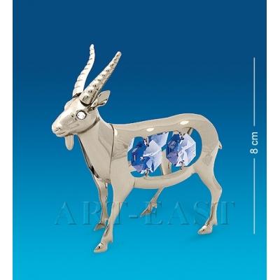 Фигурка "Коза" 8,5x2,5x8 см., посеребр. с цвет. крист. Crystal Temptations, США