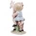 Фигурка "Девочка верхом на жирафе" 7,5x4x14 см., фарфор Pavone, Италия