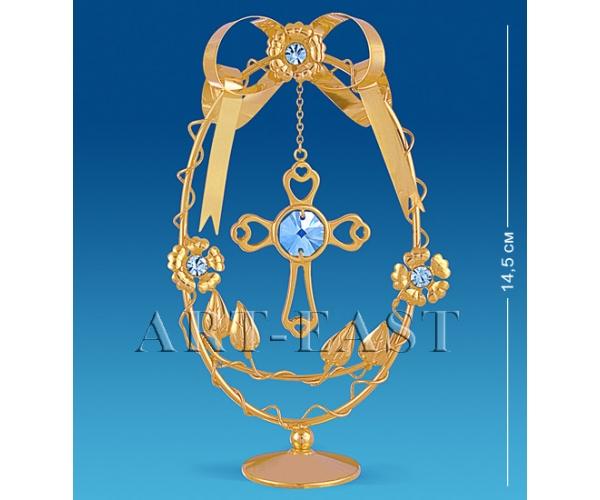 Фигурка-композиция "Крест в яйце" 14,5 см., Crystal Temptations, США