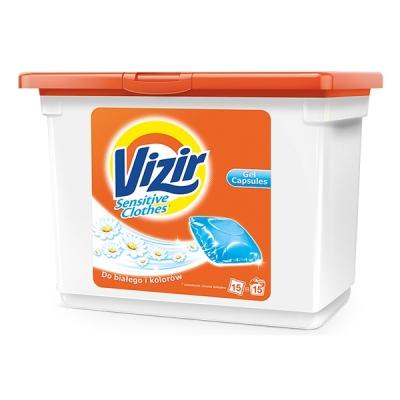 Капсулы для деликатной стирки Vizir Sensitive 15 шт