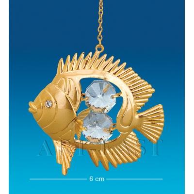 Подвеска "Рыбка-Дискус" 6х2,5х5,5 см., Crystal Temptations, США