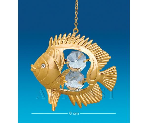 Подвеска "Рыбка-Дискус" 6х2,5х5,5 см., Crystal Temptations, США