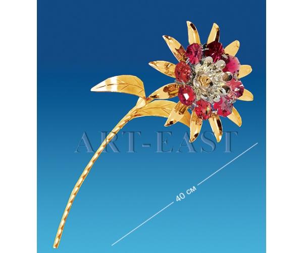 Фигурка "Цветок" 11x9x40 см., с цвет. крист. Crystal Temptations, США