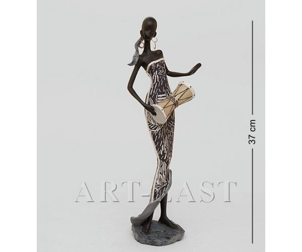 Статуэтка "Африканская леди" 9,5x12,5x37 см., полистоун 