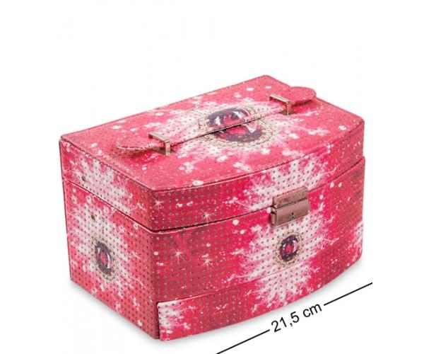 Шкатулка для бижутерии "Гламур" 21,5х15,5х13 см., A