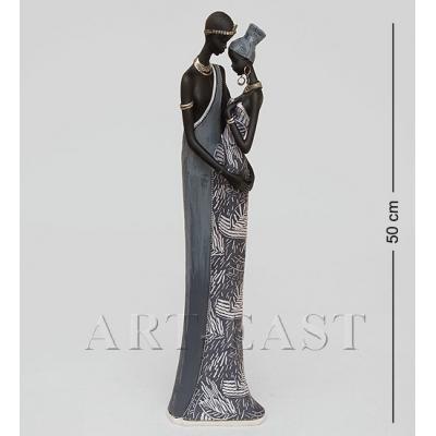 Статуэтка "Африканская пара" 6x12x50 см., полистоун 
