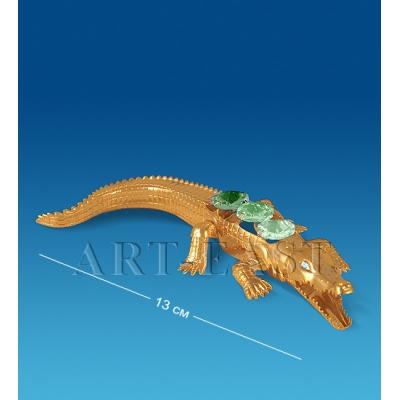 Фигурка "Крокодил" 13x8x2 см., с цвет. крист. Crystal Temptations, США