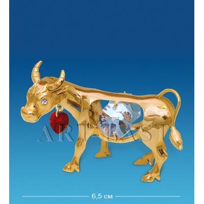 Фигурка "Бык с сердечком" 6,5x3x5 см., Crystal Temptations, США