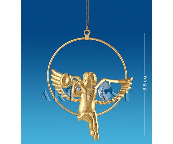 Фигурка подвесная "Амур" 8x2x8,5 см., Crystal Temptations, США