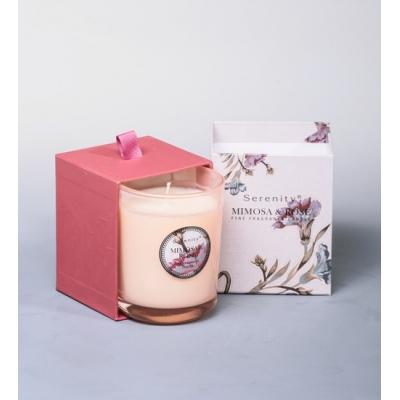 Ароматическая свеча "Мимоза и розы", Serenity Candles, Австралия