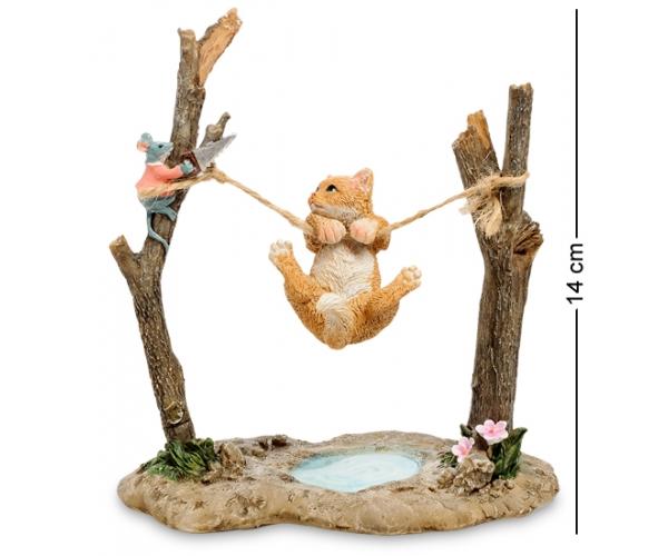 Фигурка ''Кот и мышонок'', 14х7.5х15 см., полистоун