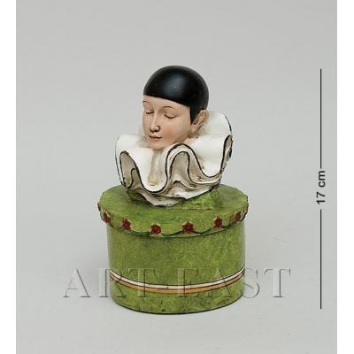 Статуэтка-шкатулка "Пьеро" 11x11x17 см., полистоун Noble Style 
