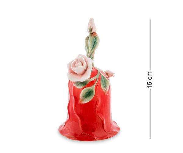 Колокольчик "Роза" 15 см., фарфор Pavone, Италия