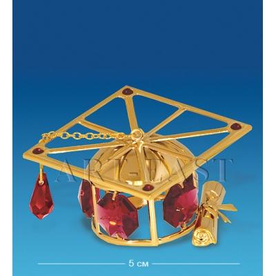 Фигурка "Шапка Магистра" 7,5x3,5x7 см., с цвет. крист. Crystal Temptations, США