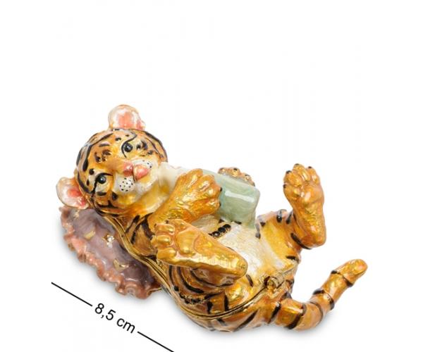 Фигурка-шкатулка "Тигренок" 8,5x6x4,5 см., Nobility, Гонконг