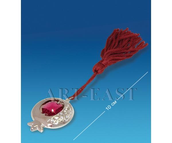Фигурка посереб. "Гранат" 3x1x10 см., с цвет. крист. Crystal Temptations, США