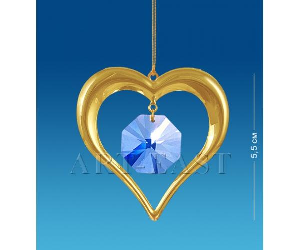 Фигурка подвесная "Сердечко" 5,5 см., Crystal Temptations, США