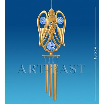 Поющий ветерок "Ангел с арфой" 5x3,5x19 см., Crystal Temptations, США