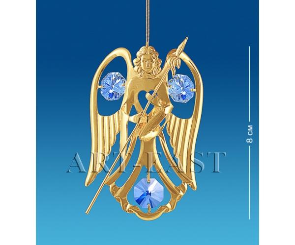 Фигурка подвесная "Ангел с флагом" 6x1,5x8 см., Crystal Temptations, США