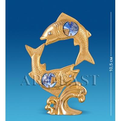 Фигурка "Знак зодиака Рыбы" 7x3,5x10,5 см., Crystal Temptations, США