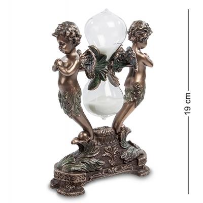 Песочные часы "Херувимы", 13х5х18,5 см., полистоун Veronese, Гонконг